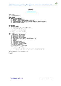 Estudio de Pre inversión a Nivel PERFIL : “MEJORAMIENTO DE LA PISCINA MUNICIPAL EN LA URB. SANTA ROSA DE 
LIMA-DISTRITO DE CE