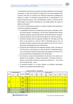 Estudio de Pre inversión a Nivel PERFIL : “MEJORAMIENTO DE LA PISCINA MUNICIPAL EN LA URB. SANTA ROSA DE 
LIMA-DISTRITO DE CE