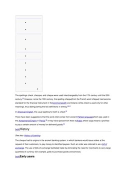 
 
 
 
 
   
 
 
   
 
 
 
 
 
 
 
 
 
 
 
 
 
 
 
 
The spellings check, checque, and cheque were used interc
