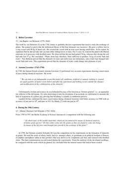 12
Jean-Paul Biberian / Journal of Condensed Matter Nuclear Science 7 (2012) 11–25
2. Before Lavoisier
2.1. Jan Baptist von H