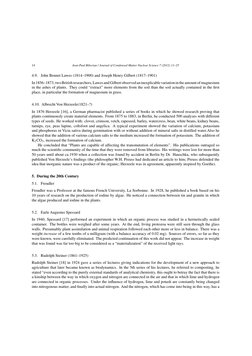 14
Jean-Paul Biberian / Journal of Condensed Matter Nuclear Science 7 (2012) 11–25
4.9. John Bennet Lawes (1814–1900) and Jos