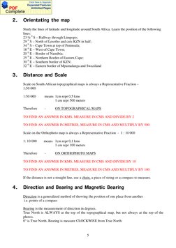 Grade 12 Geography Mapwork Notes | PDF | Compass | Geographic ...