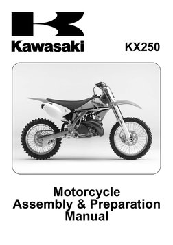 2005-2007 KX250 Service Manual | PDF | Brake | Screw