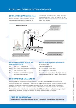 BS 7671: 2008 - EXTRANEOUS-CONDUCTIVE-PARTS
LOOK AT THE DIAGRAM (below)
We said above that if the current flow through 
the b