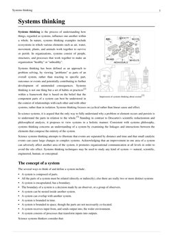 Systems thinking
1
Systems thinking
Impression of systems thinking about society[1] (http://en.wikipedia.org/w/index.php?titl