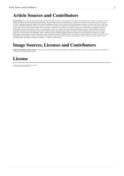 Article Sources and Contributors
6
Article Sources and Contributors
Systems thinking  Source: http://en.wikipedia.org/w/index