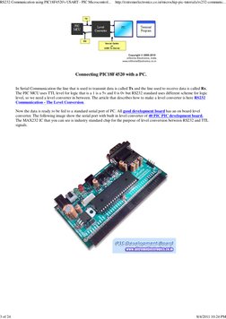 RS232 Communication Using PIC18F4520 S USART PIC Micro Controller ...