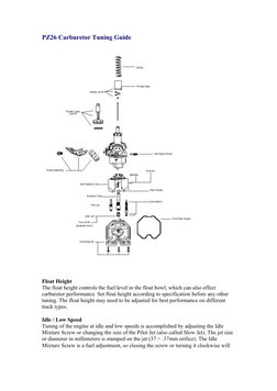 PZ26 Carburetor Tuning Guide | PDF | Carburetor | Jet Engine