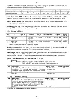 4.
Cash Flow Statement: Net cash generated each year has been given as under. It is evident from the 
following table that th