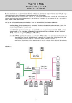 - 2 -
El gran ascenso de los equipamientos electrónicos embarcados, por razones reglamentarias, de confort y de segu-
ridad d