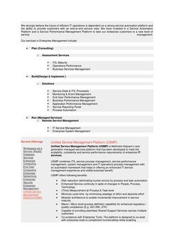 We strongly believe the future of efficient IT operations is dependent on a strong service automation platform and 
the abi