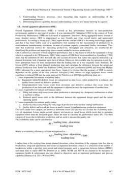 4. Understanding business processes, since measuring data requires an understanding of the 
manufacturing process. 
5. Dete