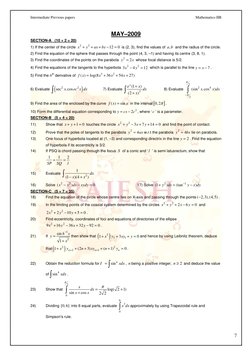 Maths 2B Previous Question Papers | PDF | Ellipse | Perpendicular
