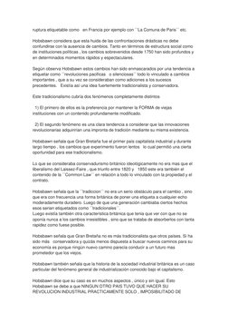 ruptura etiquetable como   en Francia por ejemplo con ´´La Comuna de Paris´´ etc. 
 
Hobsbawn considera que esta huida de las