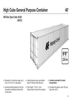 Hapag-Lloyd Container Specifications | PDF | Ac Power Plugs And Sockets ...