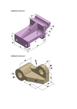 Solidworks Exercise 1 
 
Solidworks Exercise 2
 
