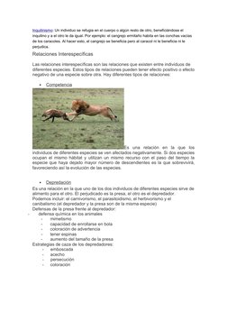 Inquilinismo: (http://es.wikipedia.org/wiki/Inquilinismo) Un individuo se refugia en el cuerpo o algún resto de otro, benefic