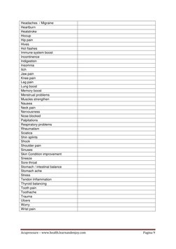 Acupressure – www.health.learnandenjoy.com 
Pagina 9 
 
Headaches  / Migraine 
 
Heartburn 
 
Heatstroke 
 
Hiccup 
 
Hip pai