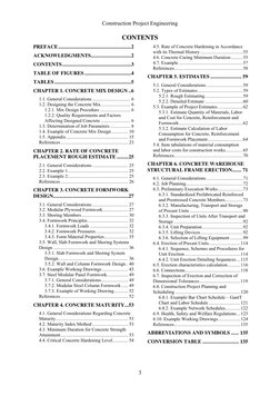 Construction Project Engineering  
 
3
CONTENTS 
PREFACE........................................................2 
ACKNOWLEDG
