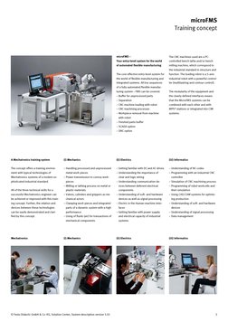 microFMS 
Training concept 
© Festo Didactic GmbH & Co. KG, Solution Center, System description version 5.01 
 
3 
 
microFMS