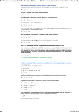 modalidades de juros, simples ou composta, se obterá o maior rendimento?
Na modalidade de juros simples, temos que o montante