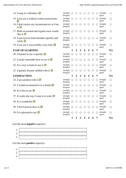 User Interface Satisfaction Questionnaire | PDF | Usability | Computing