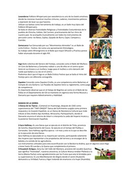 Lavanderas Folklore Afroperuano por execelencia es uno de los baiels emotivos 
donde las morenas muestran muchos cintureo, ca