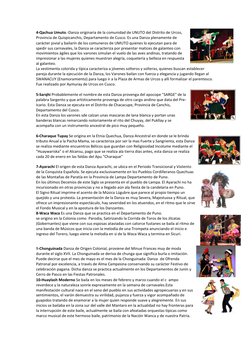4-Qachua Umuto.-Danza originaria de la comunidad de UNUTO del Distrito de Urcos, 
Provincia de Quispicanchis, Departamento de
