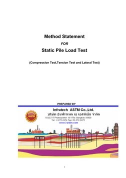 Static Pile Load Test Method Statement | PDF | Deep Foundation | Beam ...