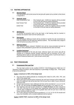 Static Pile Load Test Method Statement | PDF | Deep Foundation | Beam ...