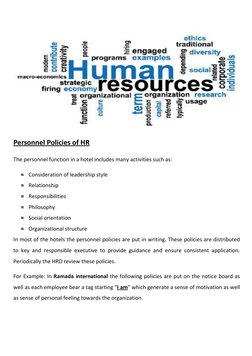 HR Management in the Hotel Industry | PDF | Human Resources | Employment