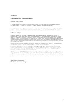 ARTÍCULO:
El Ferrocarril y la Máquina de Vapor
Publicado: Lunes, 1/8/2005 
El ferrocarril uno de los íconos de la Revolución