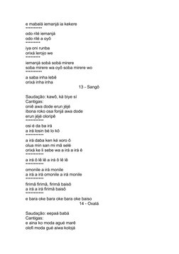 e mabalá iemanjá ia kekere 
********** 
odo rilé iemanjá
odo rilé a oyô 
********* 
iya oni runba 
orixá lerojo we 
*********