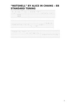 Alice in Chains: Nutshell Tabs | PDF