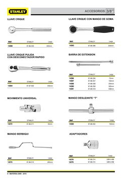 6 • MAFERSA 2009 - 2010
MANGO BERBIQUI
ADAPTADORES        
14274
97-86-212
400mm
MAF.
Largo
STANLEY
14278
14279
97-86-214
97-