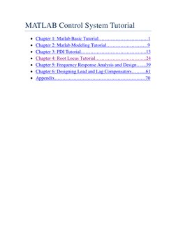 MATLAB Control Systems Overview | PDF | Control Theory | Matrix ...