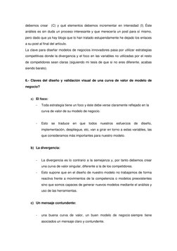 debemos crear  (C) y qué elementos debemos incrementar en intensidad (I). Éste 
análisis es sin duda un proceso interesante y