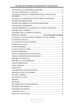 Escuela de Grumetes Contramaestre "Juan Suárez" 
 
 
2 
SALUDO EN UN LUGAR PÚBLICO CERRADO...................................