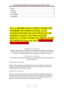 Escuela de Grumetes Contramaestre "Juan Suárez" 
 
 
5 
JULIO ...............................................................