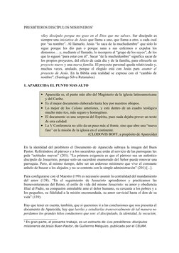 PRESBÍTEROS DISCÍPULOS MISIONEROS1
«Soy discípulo porque me gozo en el Dios que me salva».  Ser discípulo es 
siempre una ini