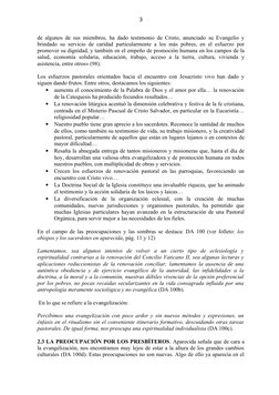 3
de algunos de sus miembros, ha dado testimonio de Cristo, anunciado su Evangelio y 
brindado su servicio de caridad particu