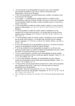  
. Una inecuación es una desigualdad en la que hay uno o más cantidades 
desconocidas (incógnitas) y que solo se verifica (