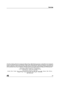 Information furnished is believed to be accurate and reliable. However, STMicroelectronics assumes no responsibility for the