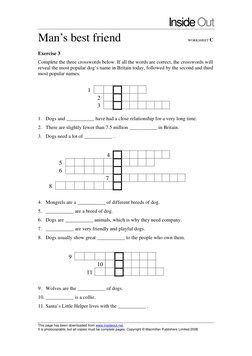 Inside Out 
Man’s best friend                                                                               WORKSHEET C 
 
Ex
