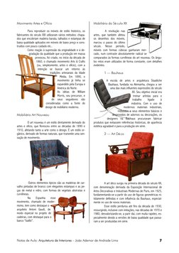 Notas de Aula: Arquitetura de Interiores – João Ademar de Andrade Lima 
7 
Movimento Artes e Ofício 
 
Para reproduzir os móv