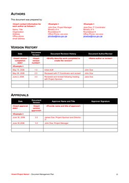 AUTHORS
This document was prepared by:
<Insert contact information for 
each author as follows:>
Name, Title
Organization
Add