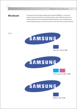 Samsung Total Communication Design Guide | PDF | Logos | Color