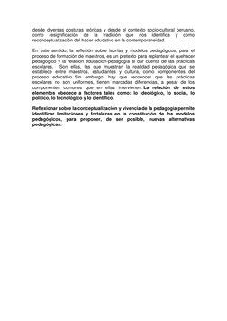 desde diversas posturas teóricas y desde el contexto socio-cultural peruano, 
como 
resignificación 
de 
la 
tradición 
que