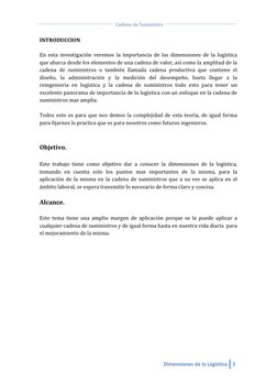 Dimensiones de la Cadena de Suministro | PDF | Logística | Cliente
