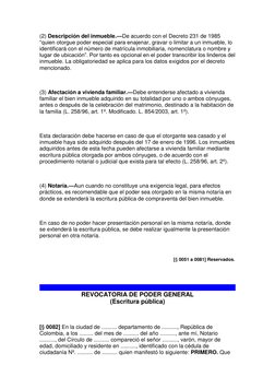 (2) Descripción del inmueble.—De acuerdo con el Decreto 231 de 1985
“quien otorgue poder especial para enajenar, gravar o